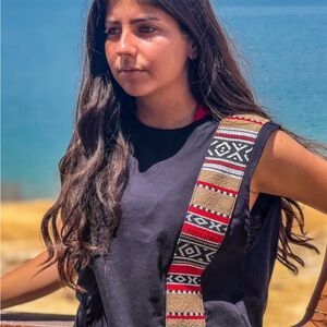 Jordanian traditional  Top with traditional embroidered colorful details